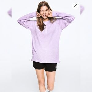 NWOT PINK oversized long sleeved shirt